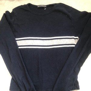 Brandy Melville new navy blue cotton long sleeve